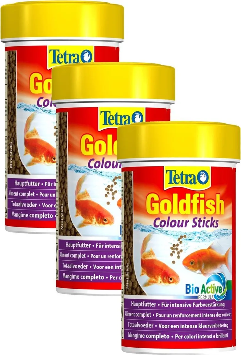 Tetra Visvoer Goldfish Colour Sticks 3x100ml