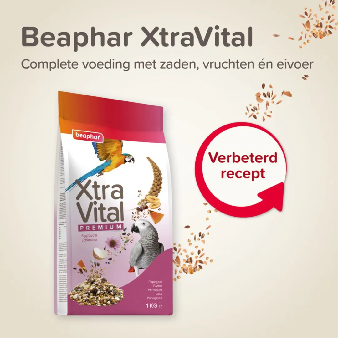 Beaphar XtraVital Papegaaienvoer 3x1kg