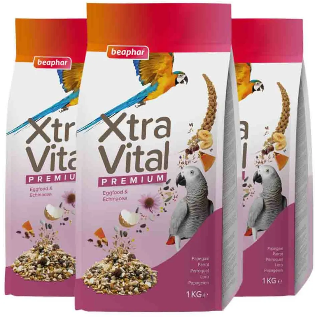 Beaphar XtraVital Papegaaienvoer 3x1kg