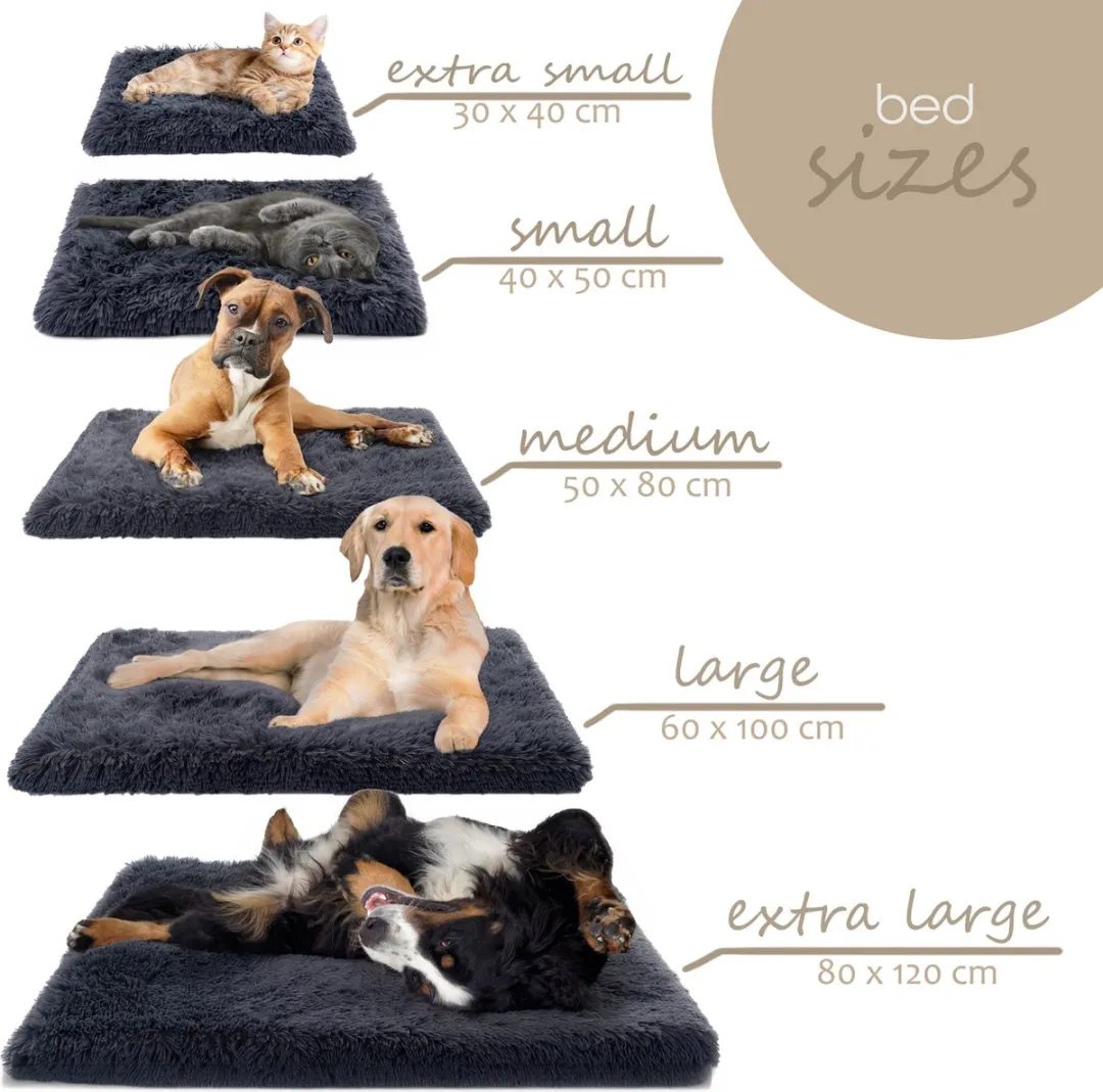 Paco Rabanne Comfortabel Ligkussen Honden & Katten 80x50x7cm - Antraciet