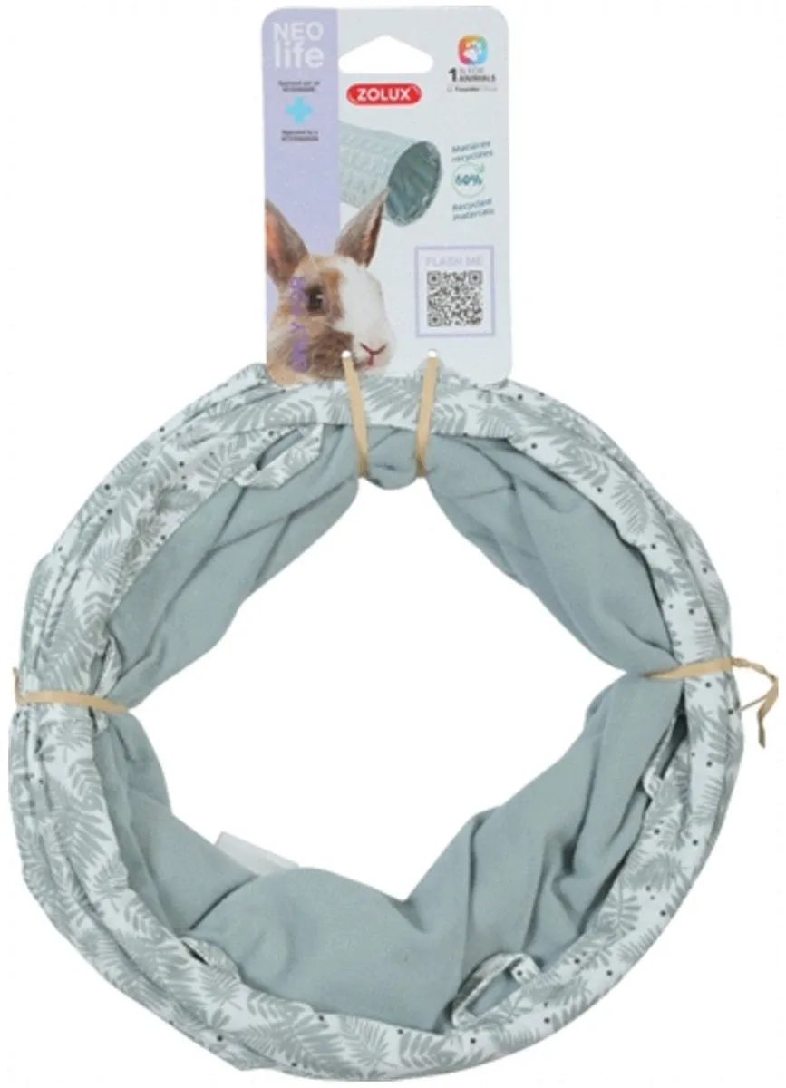 Zolux Neolife Tunnel Konijn - Groen Wit Ø23x49.5cm