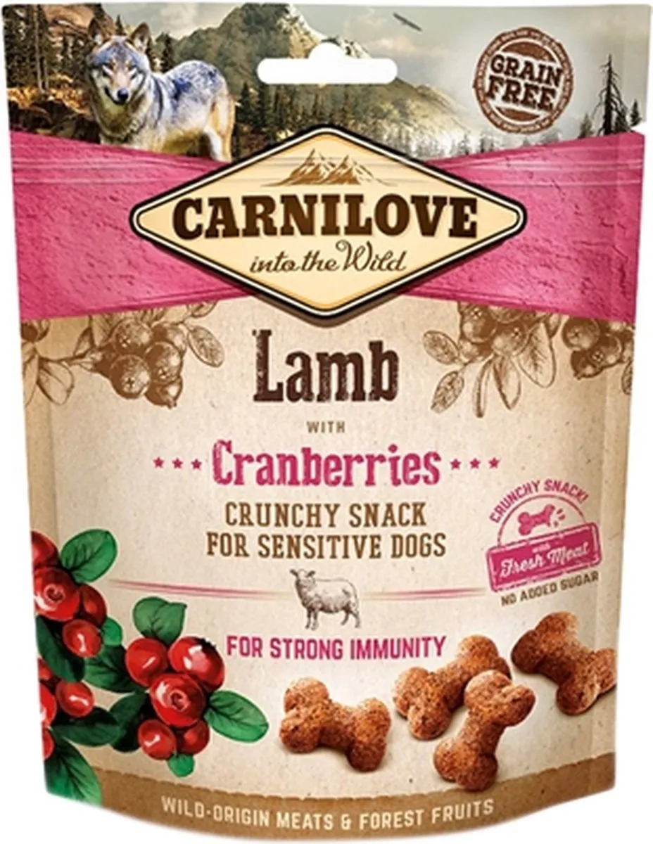Carnilove Lam & Veenbessen Hondensnacks