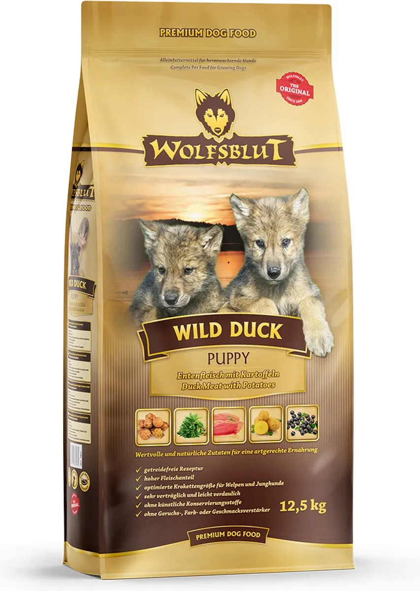Wolfsblut Grain Free Puppy Wild Duck 12,5kg