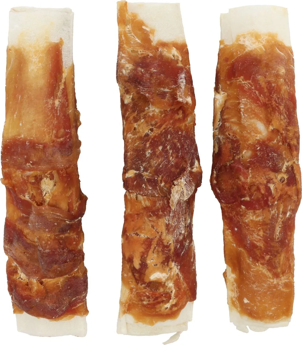 Flamingo R'hide Snack Honden R'hide Duck Wrapped Ribs 12cm - 3 Stuks