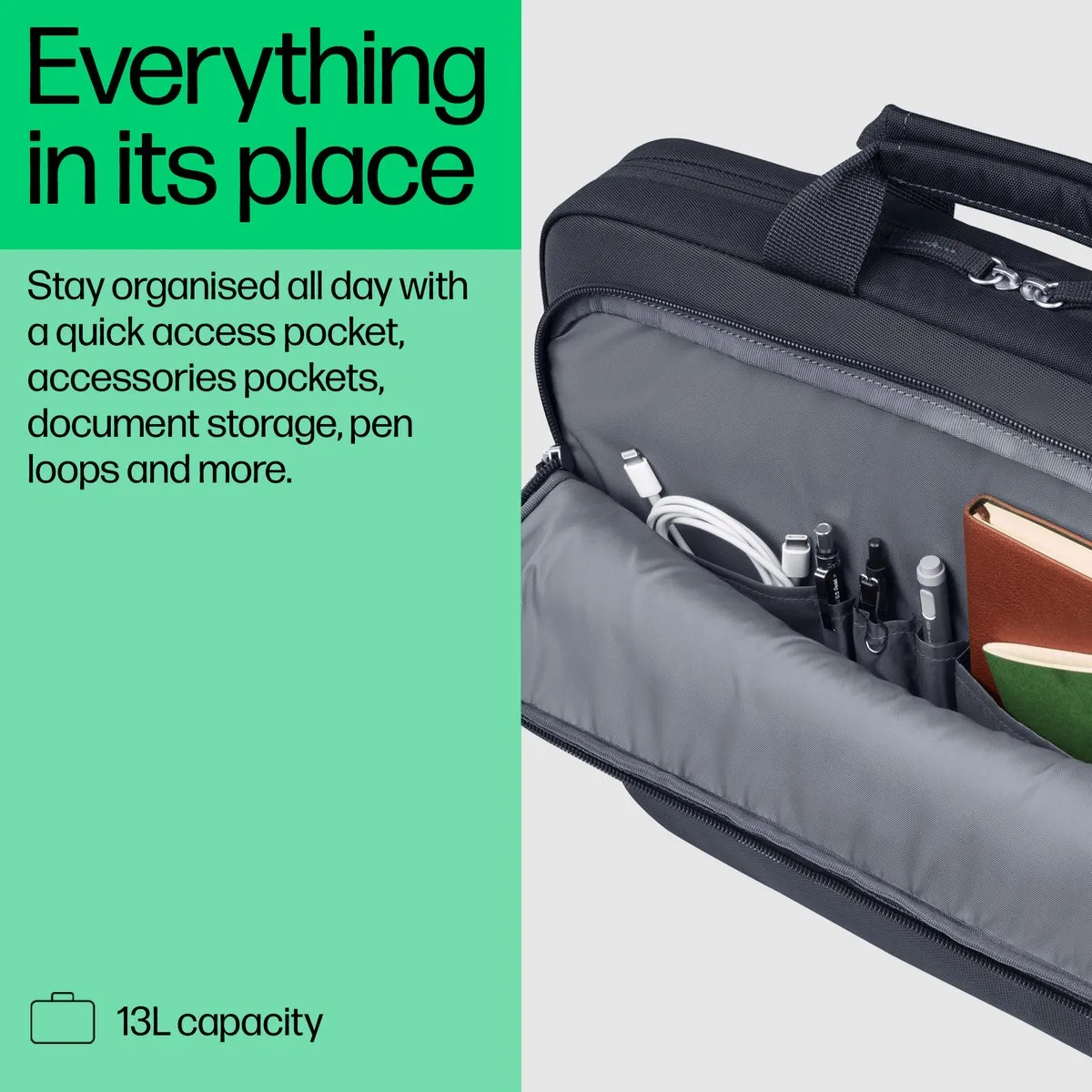 HP Everyday Odyssey Gray Laptoptas 16 inch - 4 Vakken