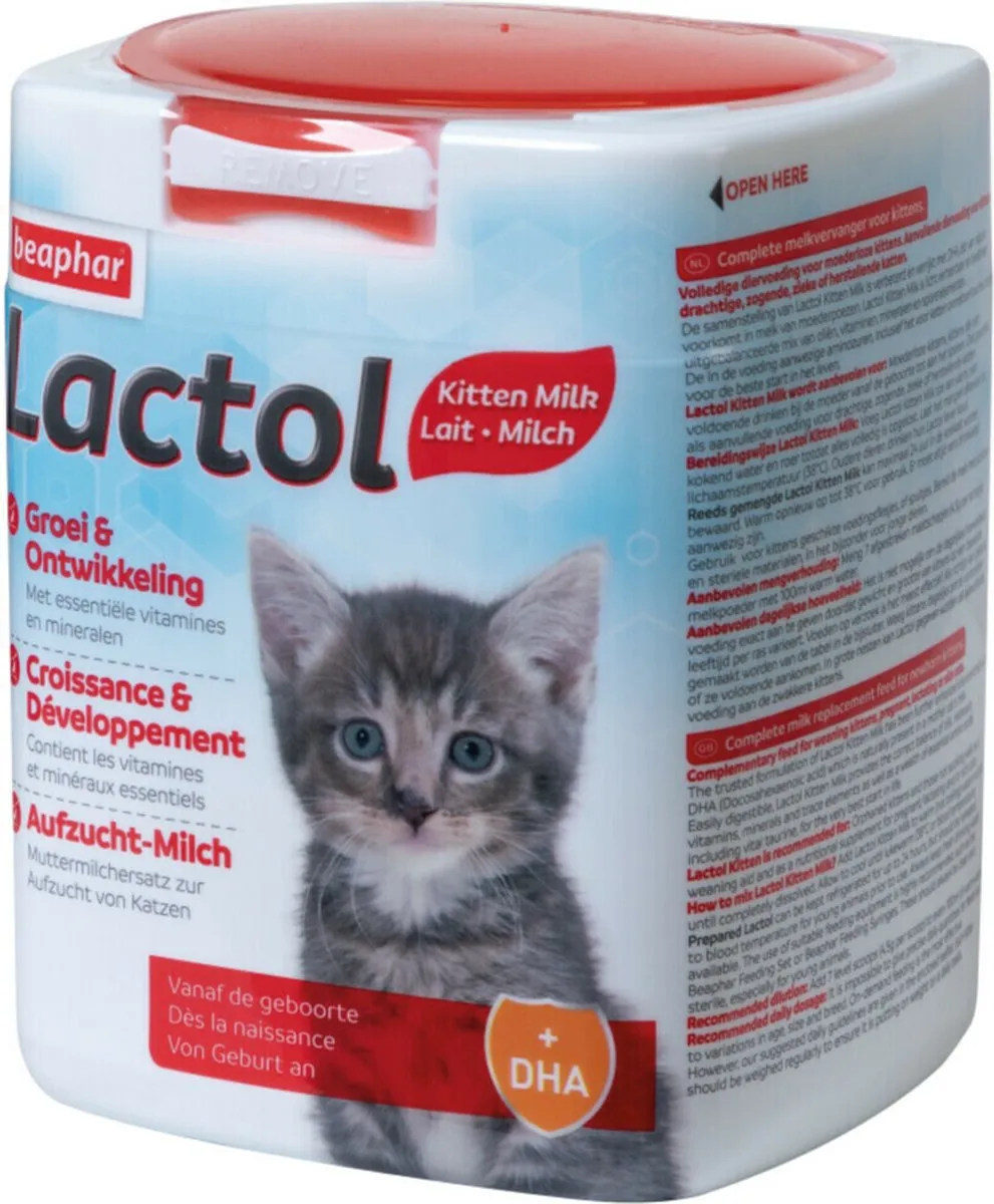 Beaphar Lactol Kitten Milk Voordeelverpakking - Zuigflesje Voedingsset