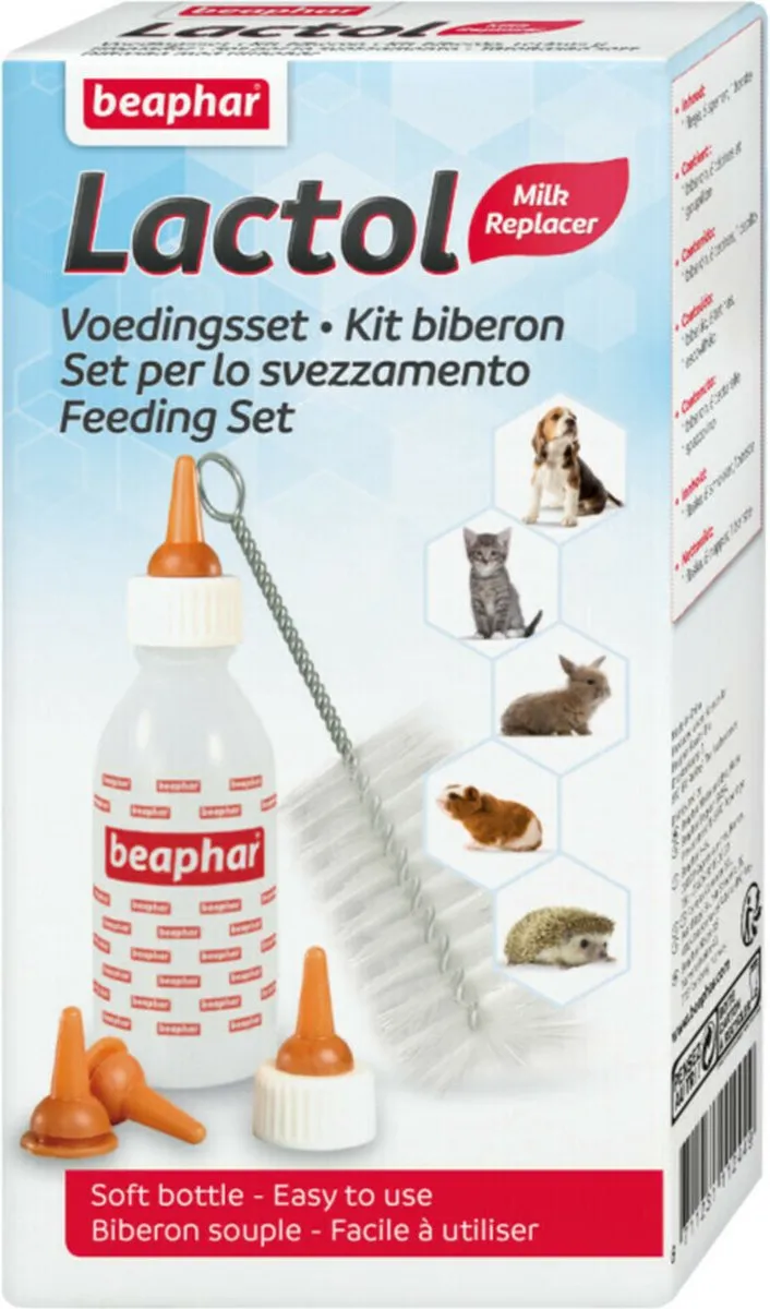 Beaphar Lactol Kitten Milk Voordeelverpakking - Zuigflesje Voedingsset