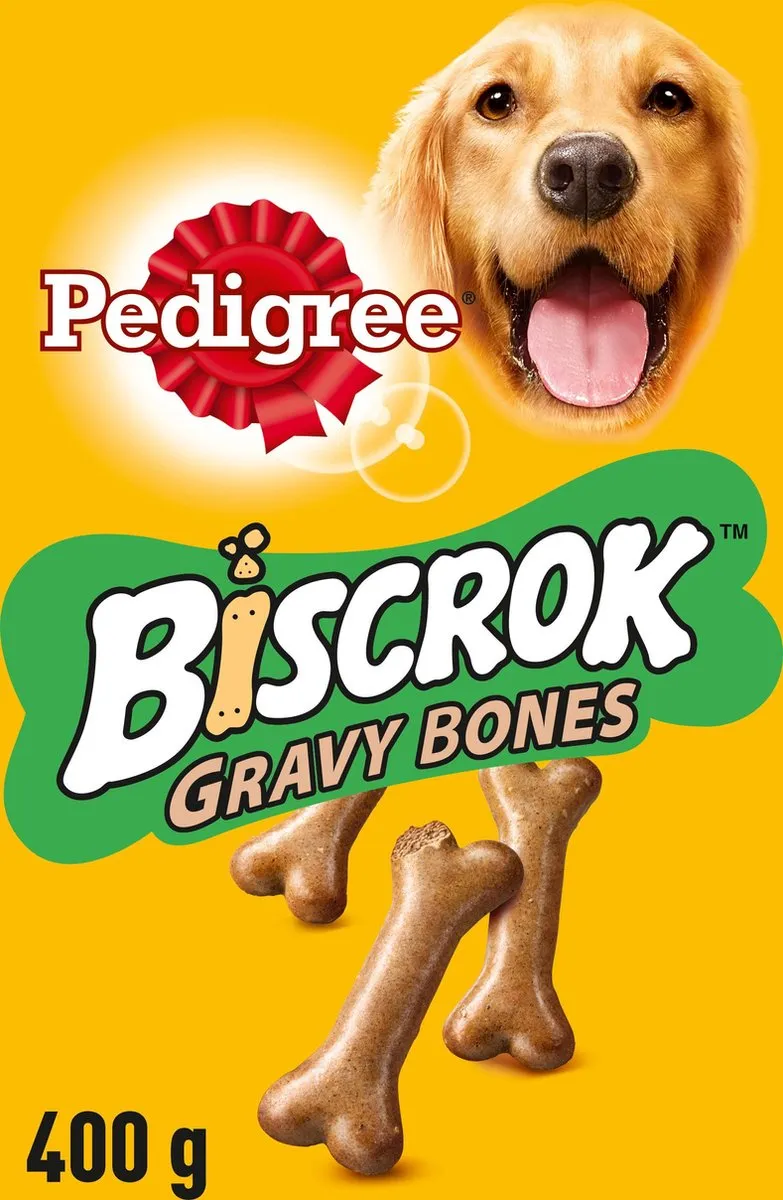 Pedigree Biscrok Gravy Bones Hondensnacks - 2,8kg (7x400g)