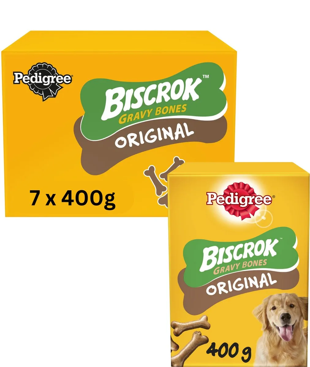 Pedigree Biscrok Gravy Bones Hondensnacks - 2,8kg (7x400g)