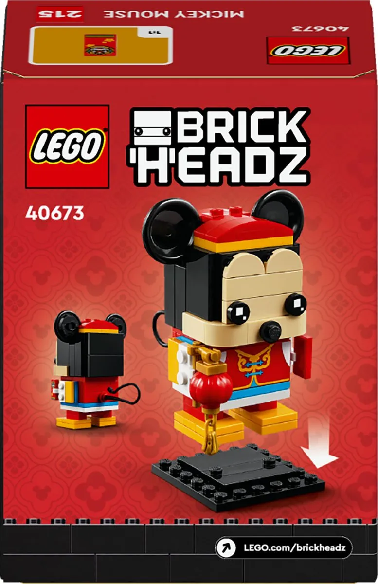 LEGO Brickheadz 40673 Mickey Mouse Lentefestival - 120 Stukken