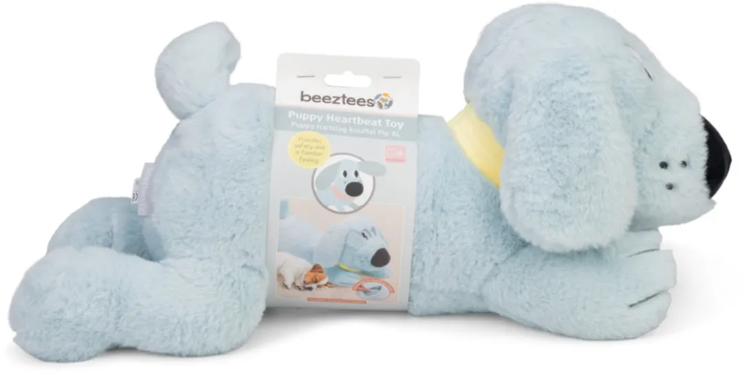 Beeztees Puppy Heartbeat Knuffel Pip Hondenspeelgoed XL - Blauw