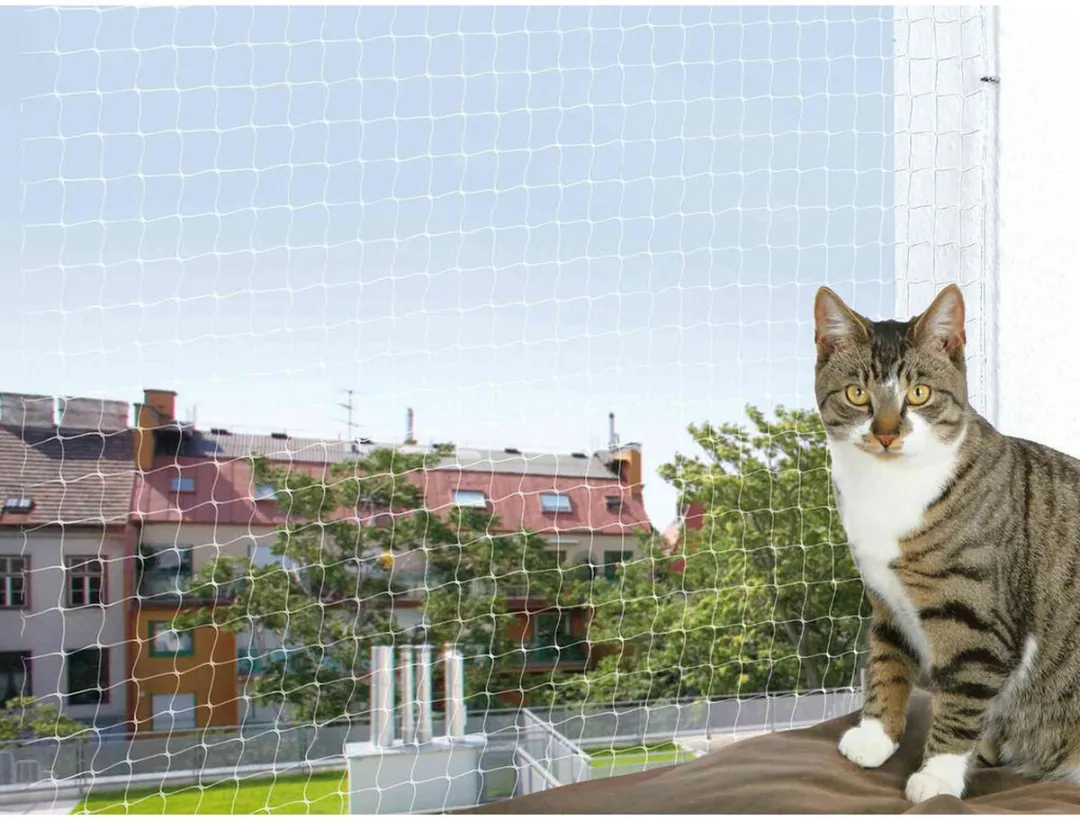 Trixie Veiligheidsnet Balkon 2x1.5m Transparant - afbeelding 2 van 6