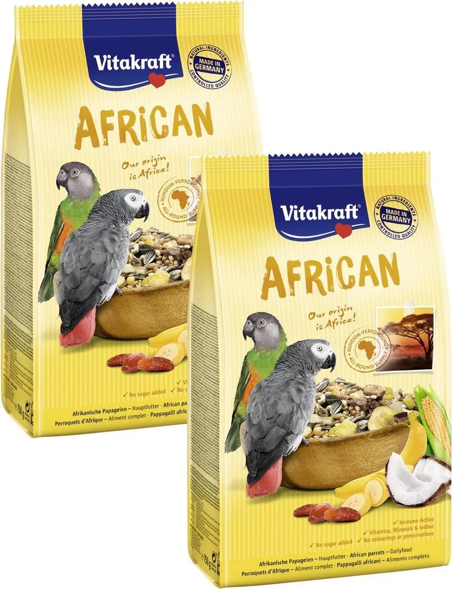 Vitakraft African Papegaaienvoer 2x750g