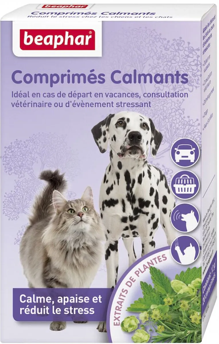 Beaphar Kalmerende Tabletten Honden Katten 20 Stuks