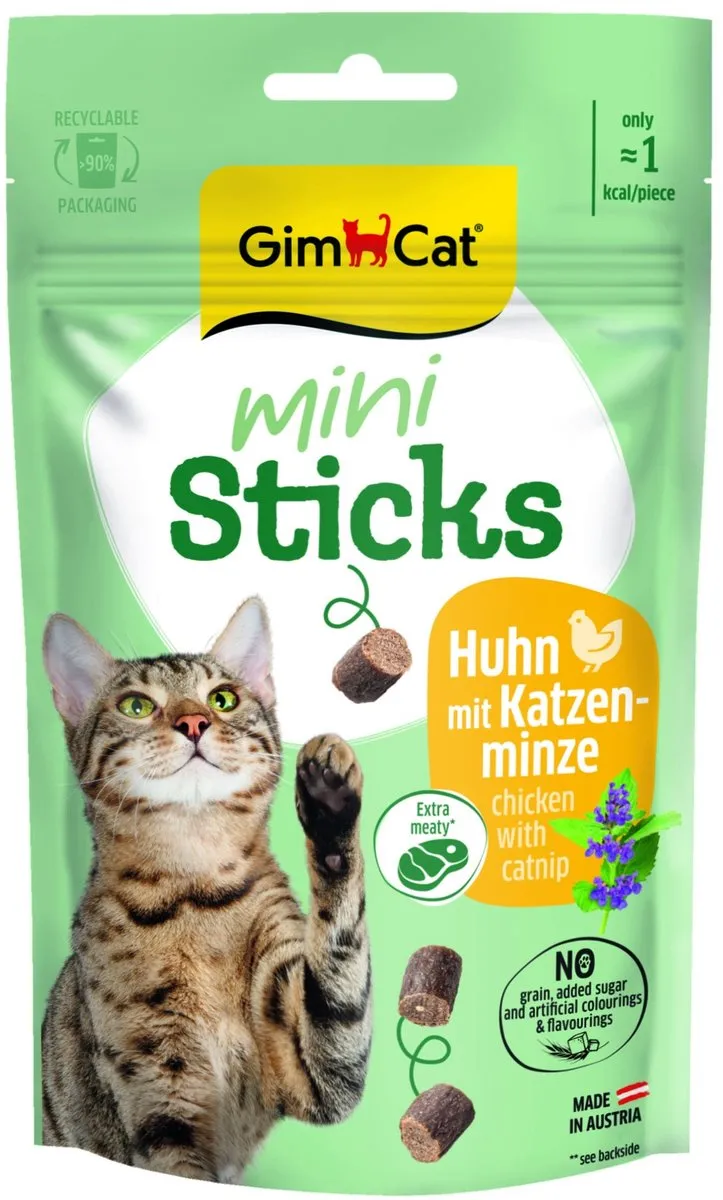 GimCat Duo Snacks Kip Lever 50g
