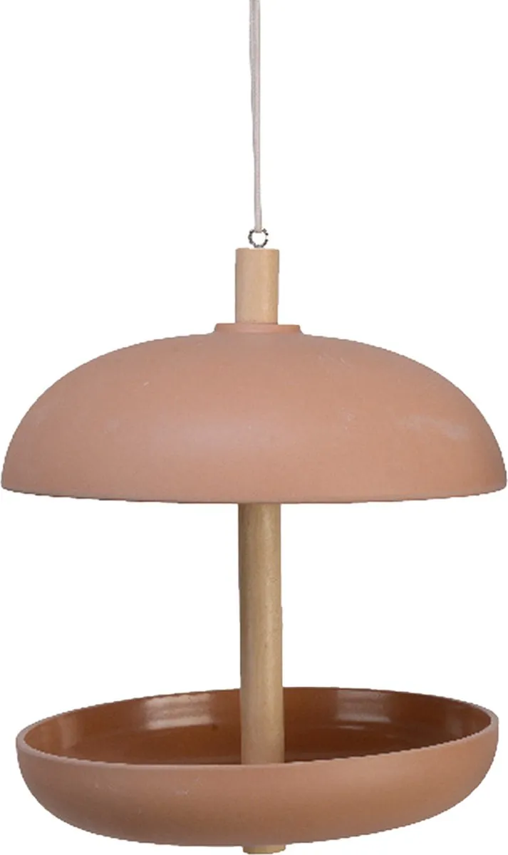 Decoris Vogel Voedersilo met Bad - Terra Bruin