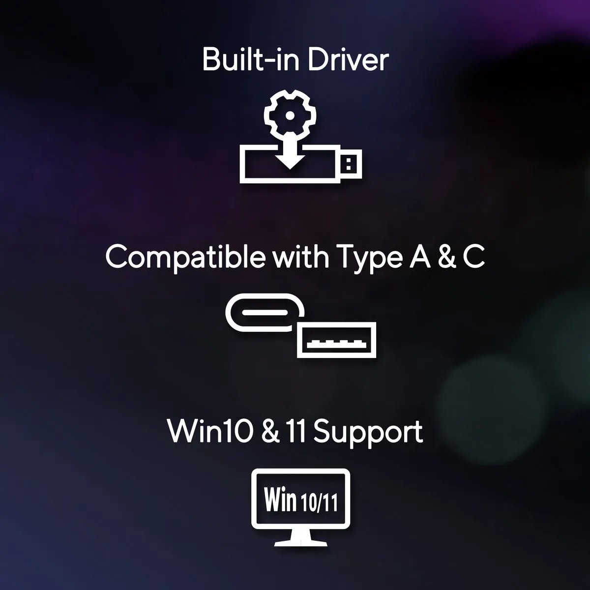 ASUS ROG USB-BE92 WiFi 7 USB Adapter 6500 Mbps - Tri-Band - Nero - afbeelding 6 van 6
