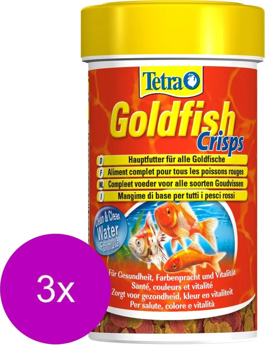 Tetra Visvoer Goldfish Crisps 3x100ml