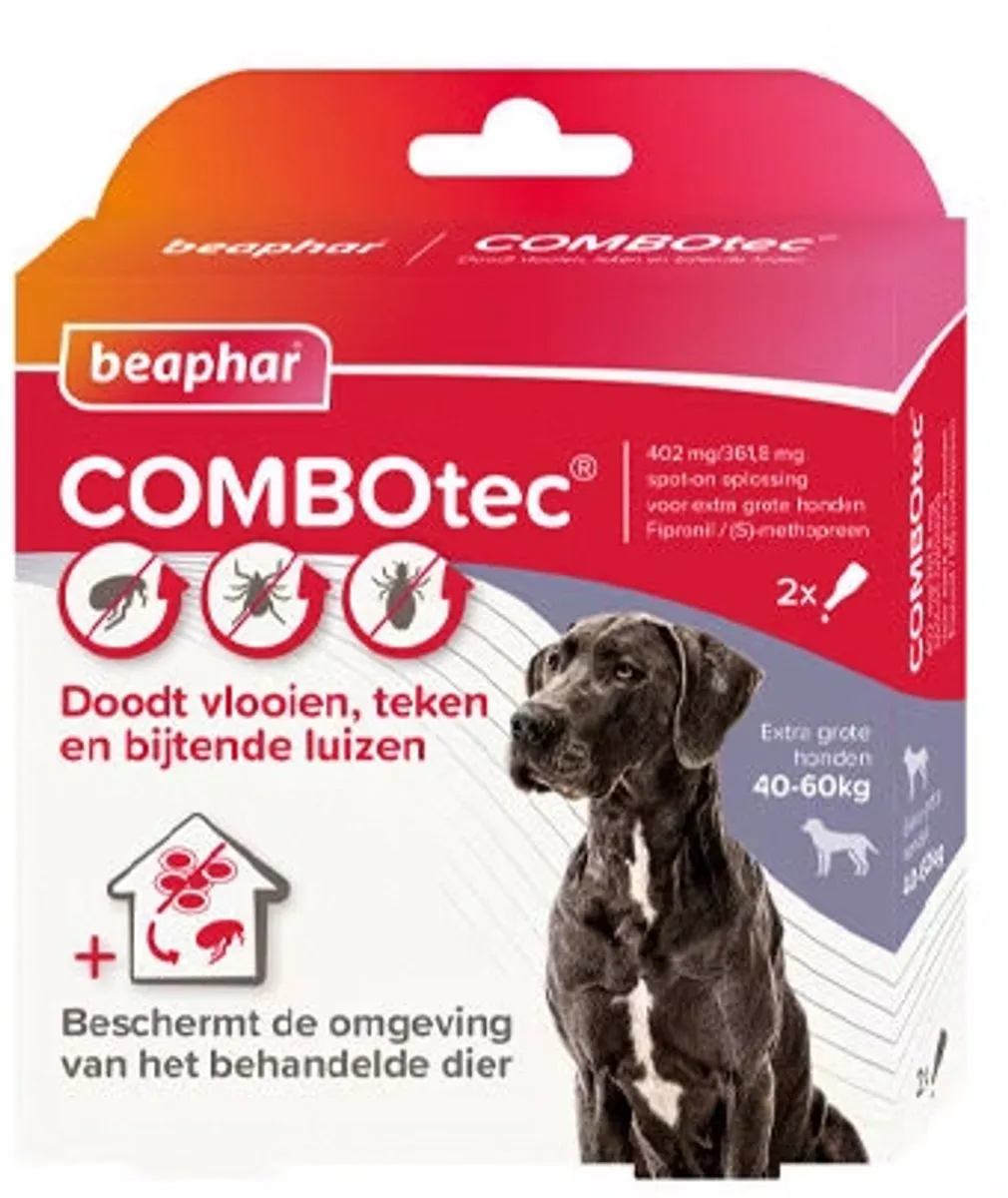 Beaphar Combotec Hond 10-20kg Anti Vlooien & Teken 2ml