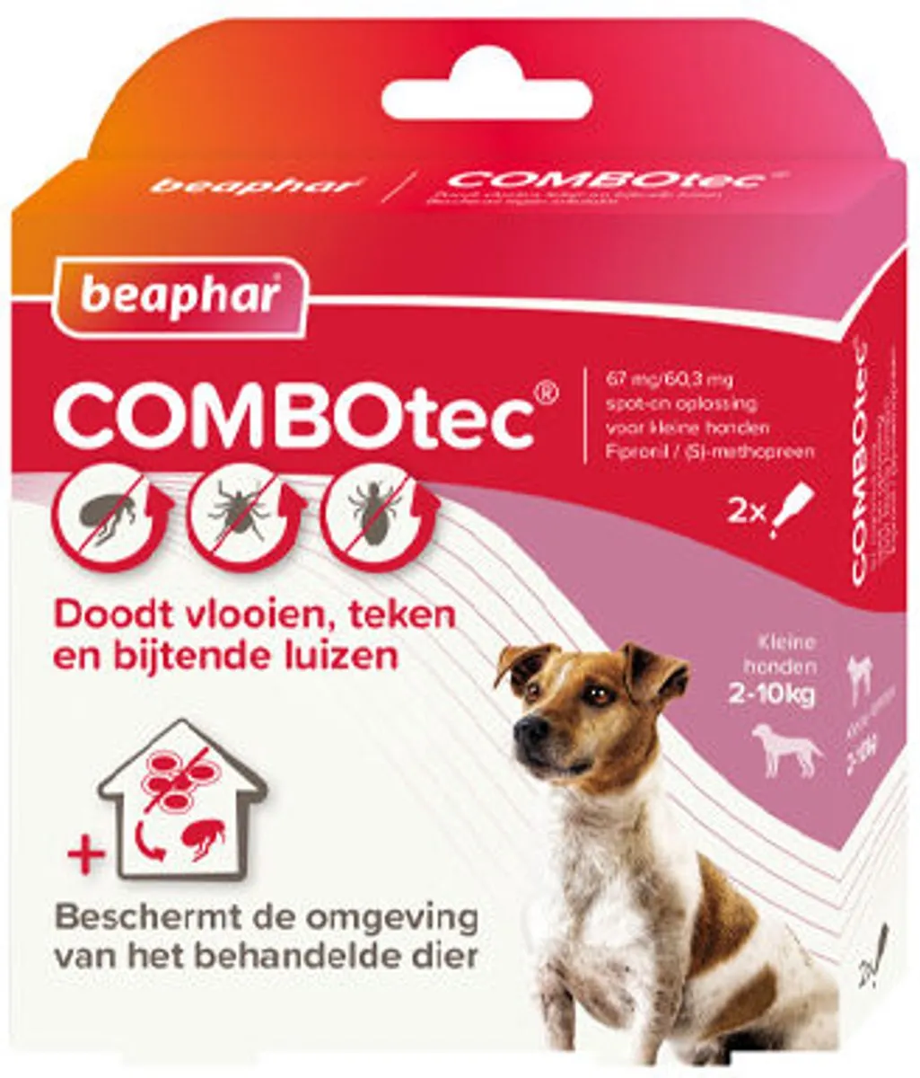 Beaphar Combotec Hond 10-20kg Anti Vlooien & Teken 2ml