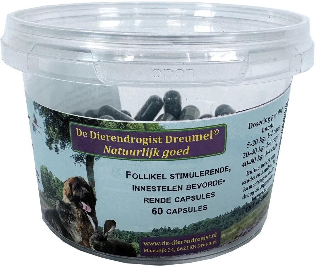 Dierendrogist Follikel Stimulerende Capsules 60 Stuks