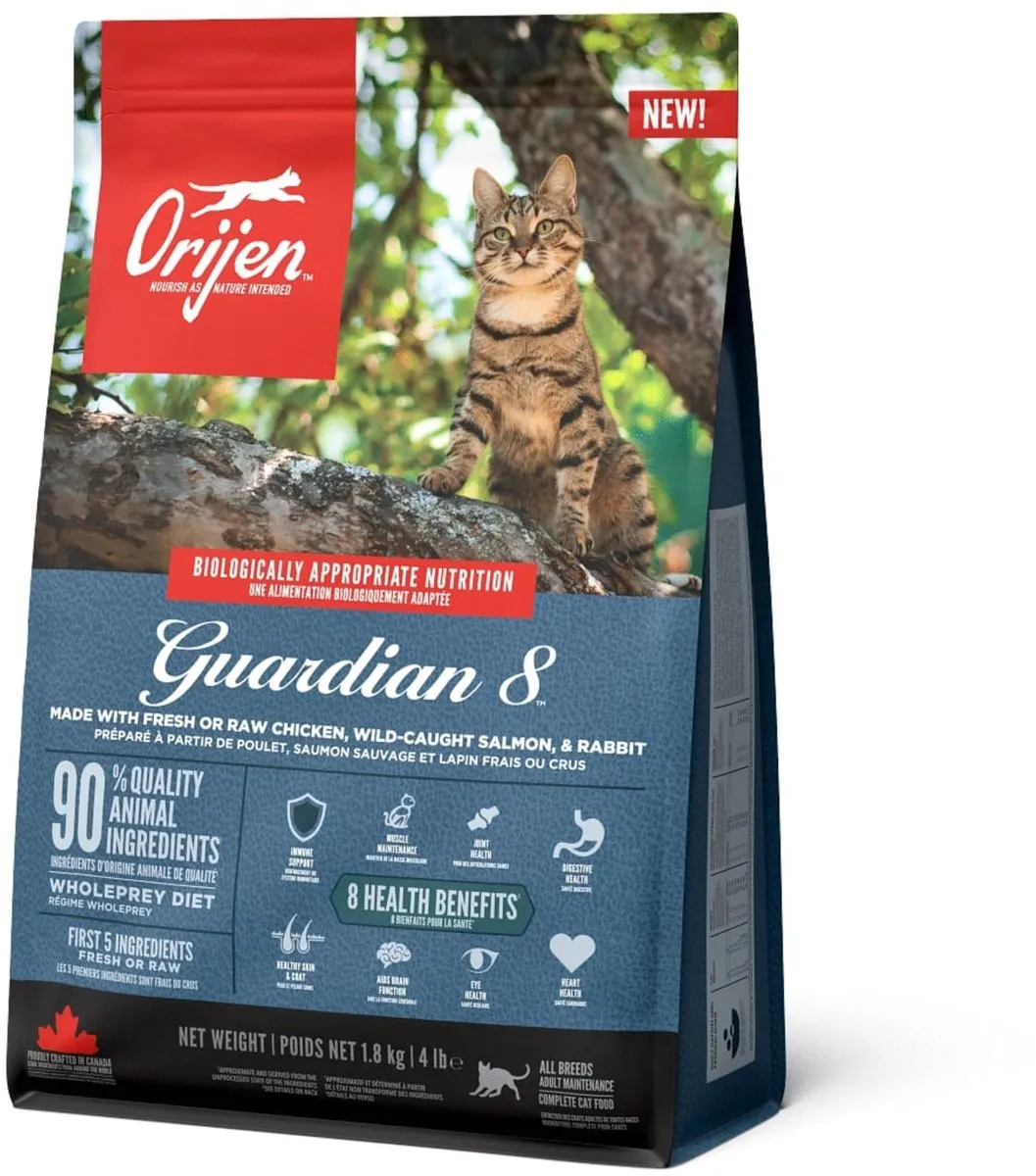 Orijen Guardian 8 Kattenvoer Kip Kalkoen Zalm 1.8kg