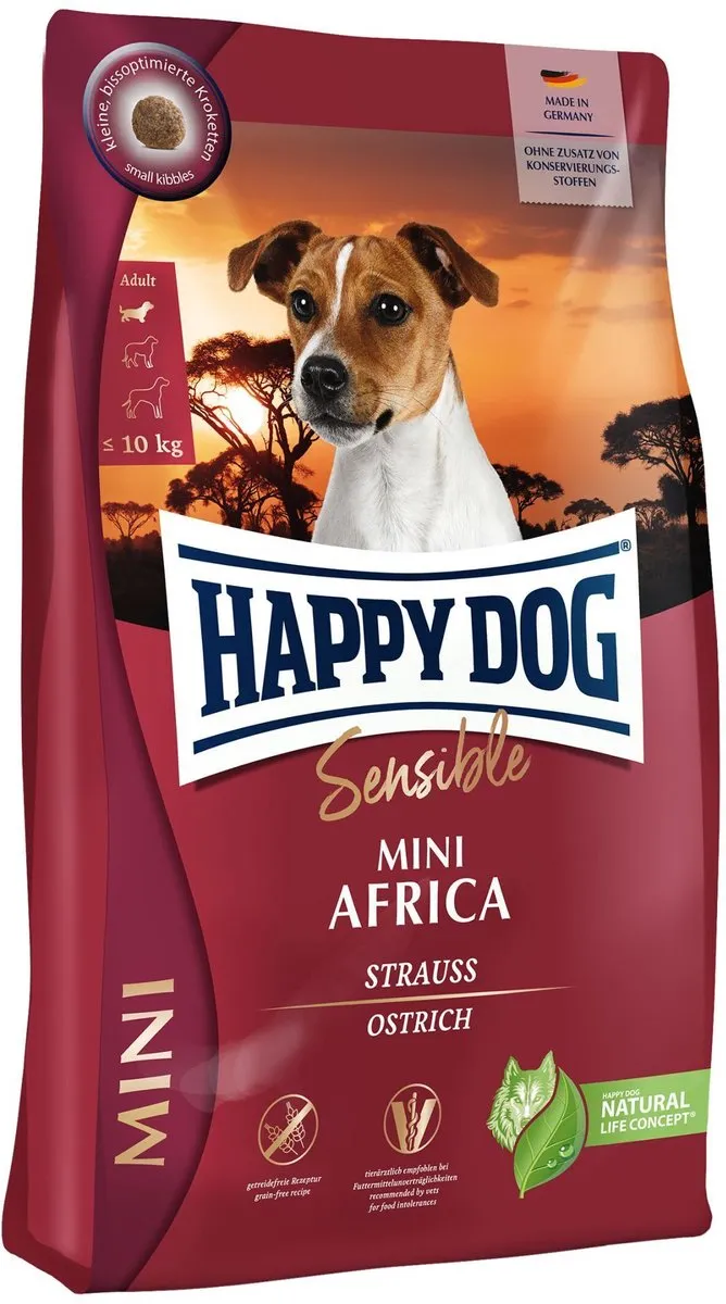 Happy Dog Grain Free Sensible Mini Africa 4 kg - Hond