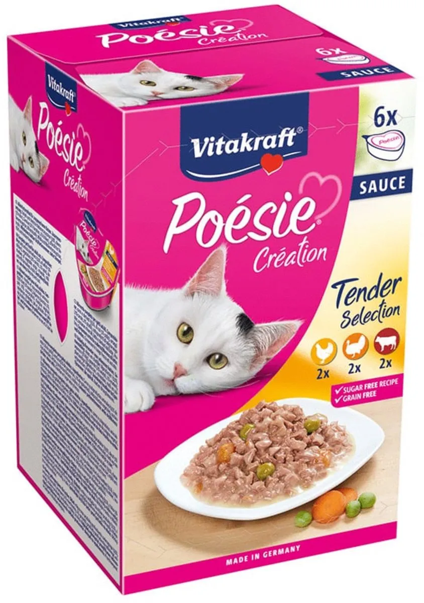 Vitakraft Poésie Multipack Natvoer 6x85g