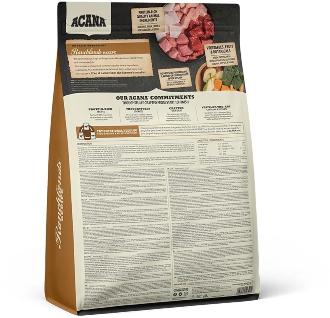 Acana Regionals Ranchlands Hondenvoer - Rund, Lam & Varken 2kg
