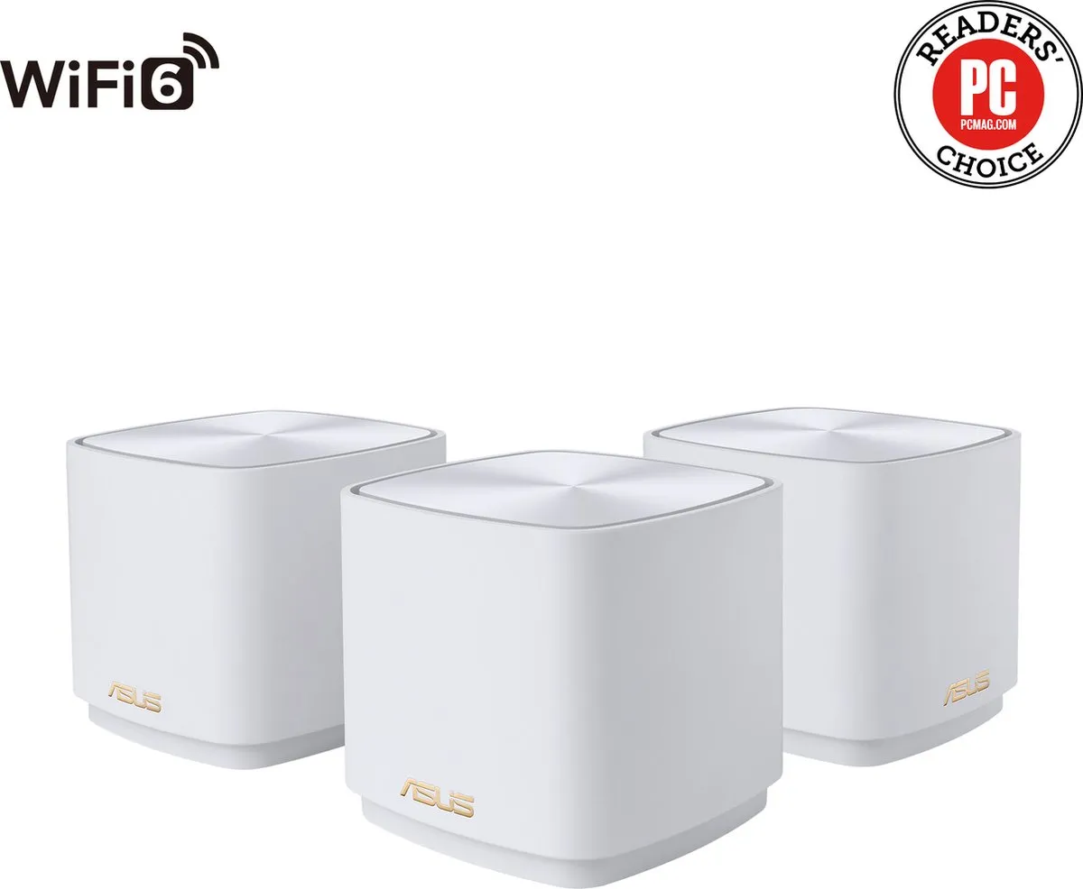 ASUS ZenWiFi XD4 Plus Mesh WiFi 6 3-pack - Wit