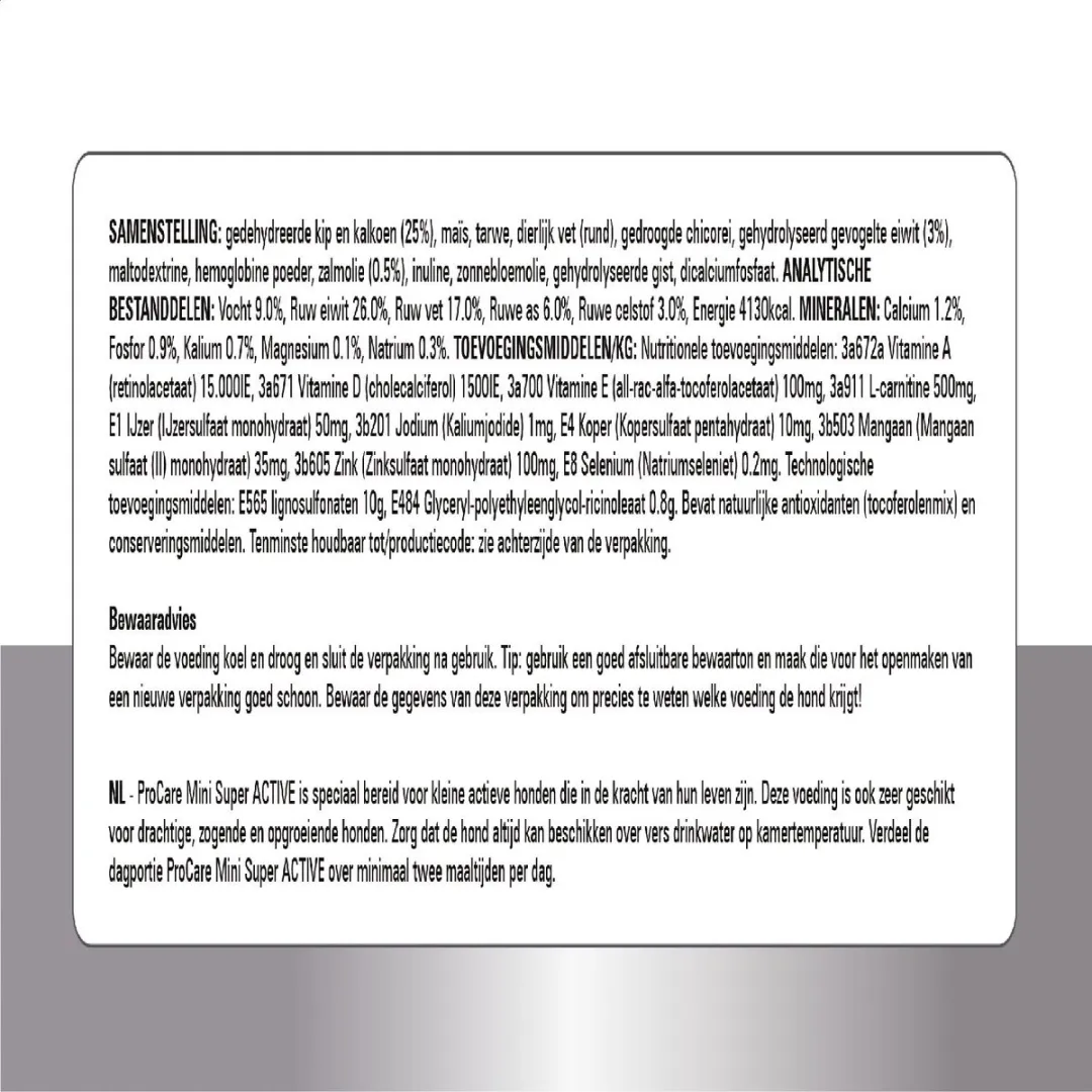 Prins ProCare Mini Super Active Wasmiddel 3kg - afbeelding 6 van 6