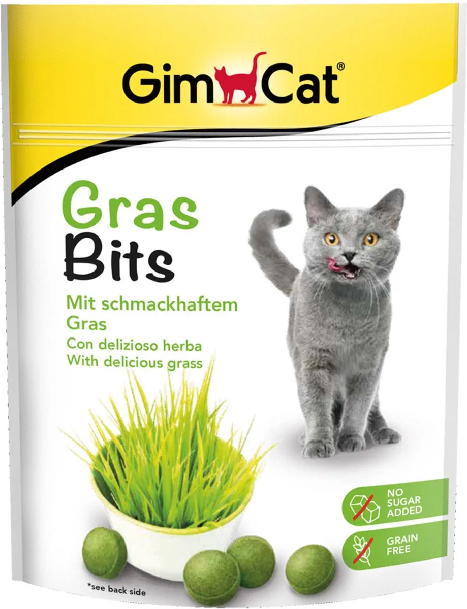 GimCat Gras Bits Kattensnack 40g
