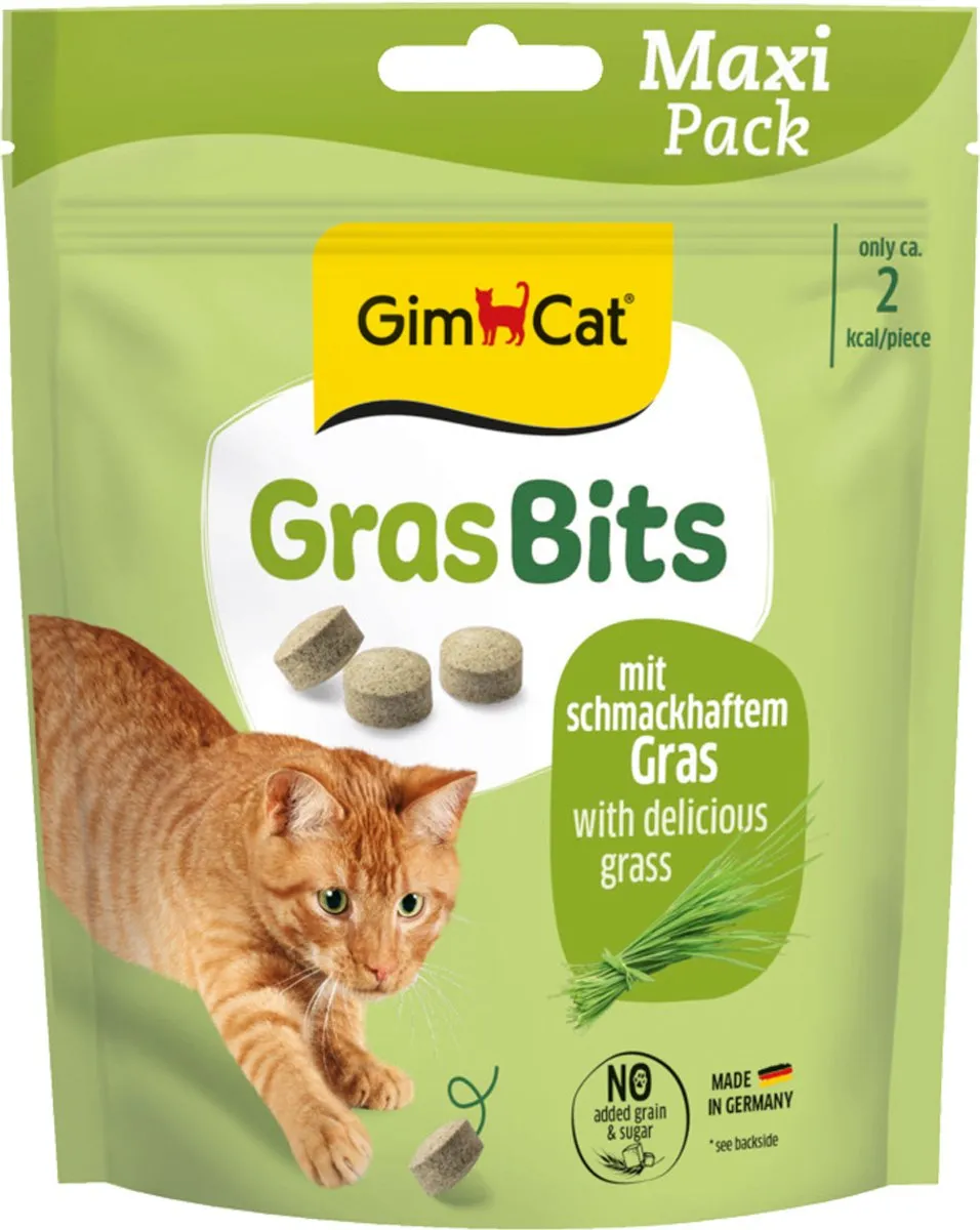 GimCat Gras Bits Kattensnack 40g