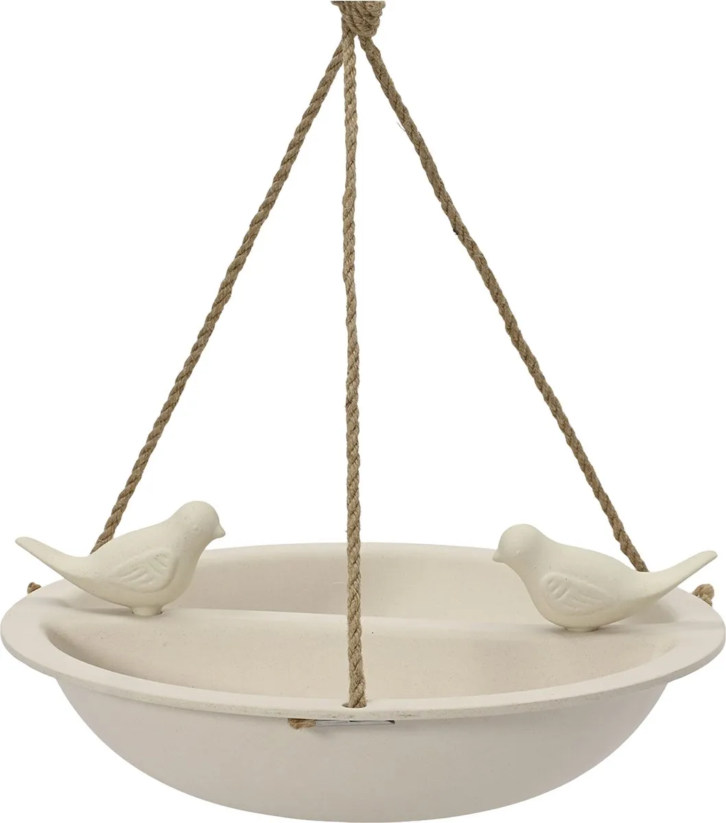 Decoris Vogelbad/drinkschaal Wit