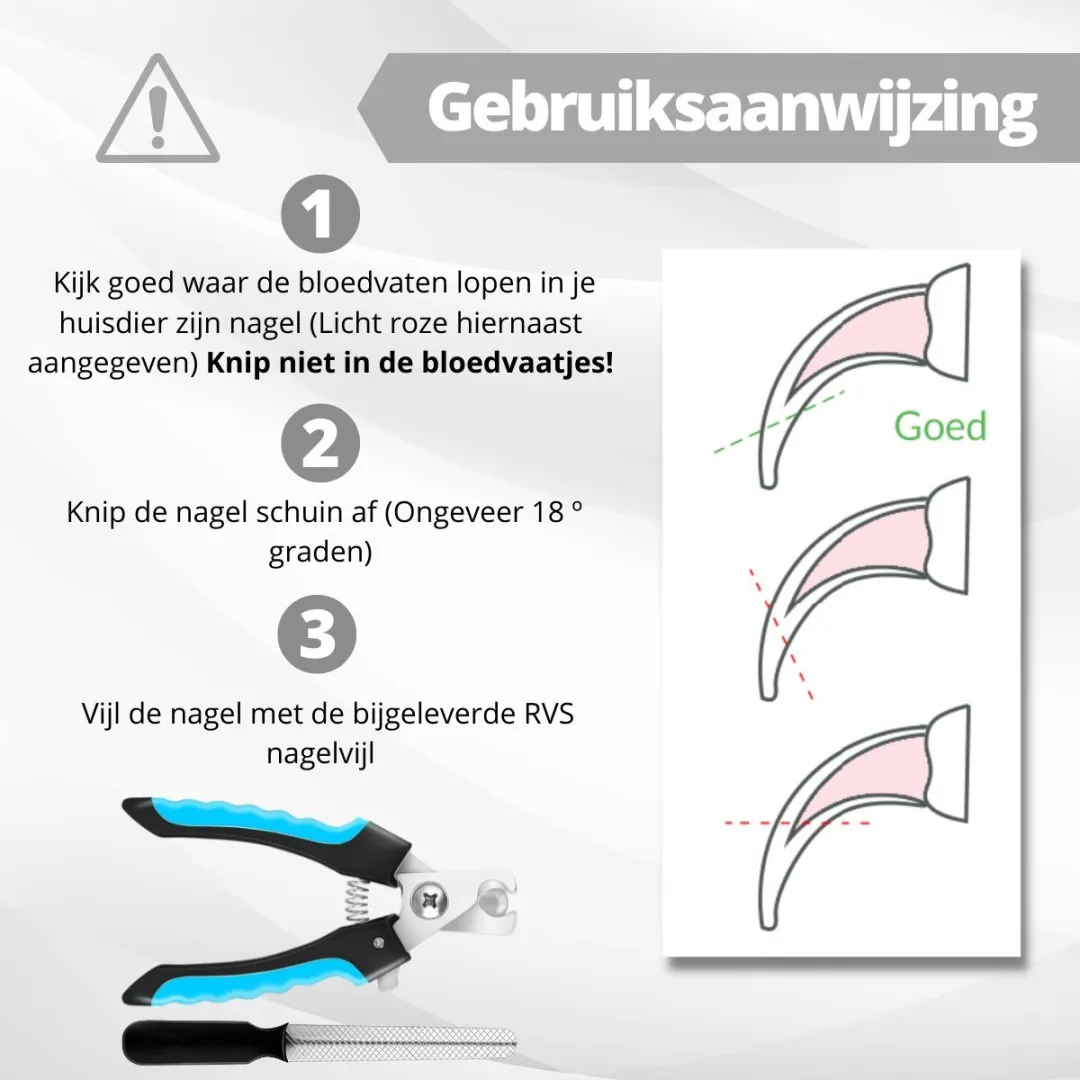 DierOKÉ Honden & Katten Nagelschaar Blauw