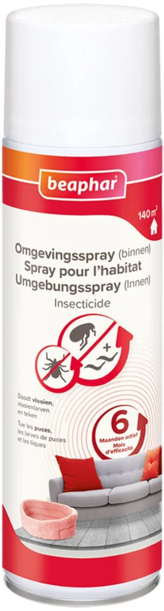 Beaphar Vlooienmiddel Omgevingsspray 2x500ml