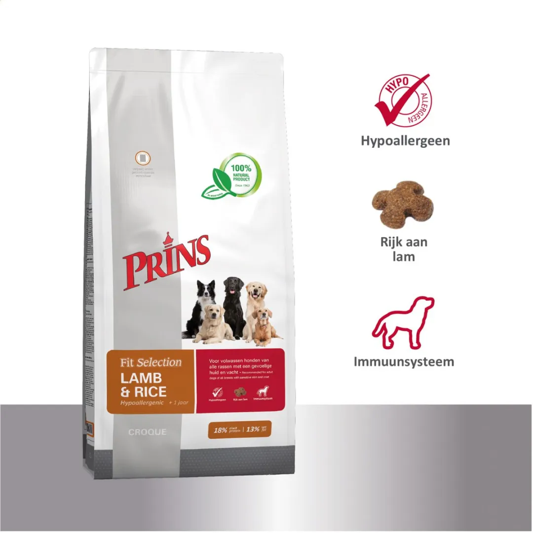 Prins Fit Selection Lamb & Rice Hondenvoer 2kg