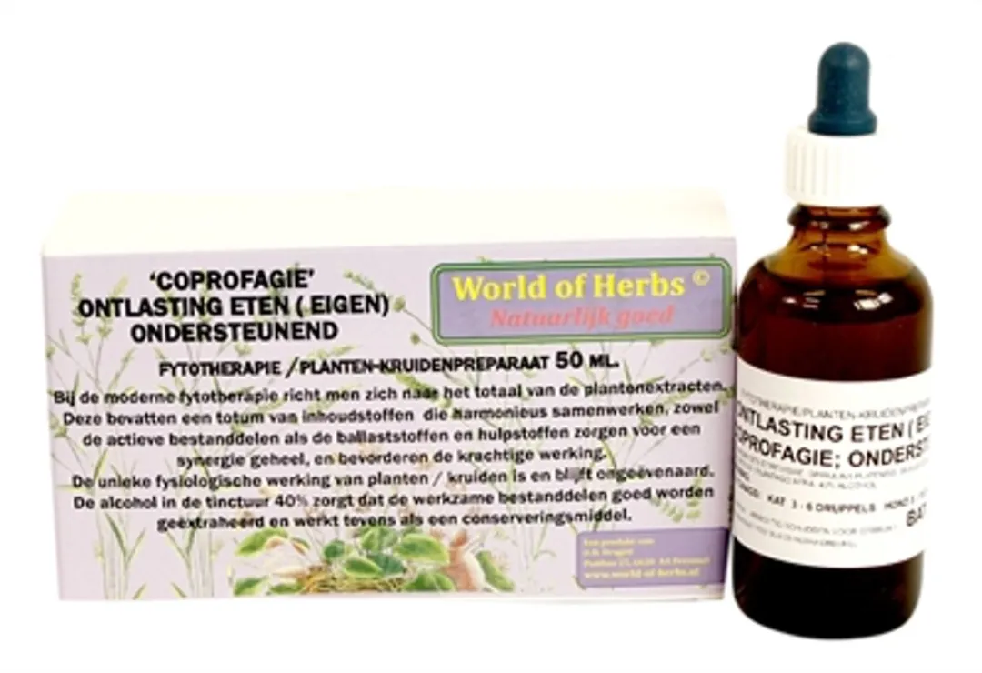 World of Herbs Fytotherapie Coprofagie Ontlasting Eten 64ml