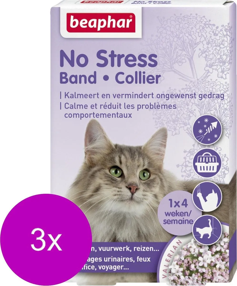 Beaphar No Stress Band Kat - 3 Stuks