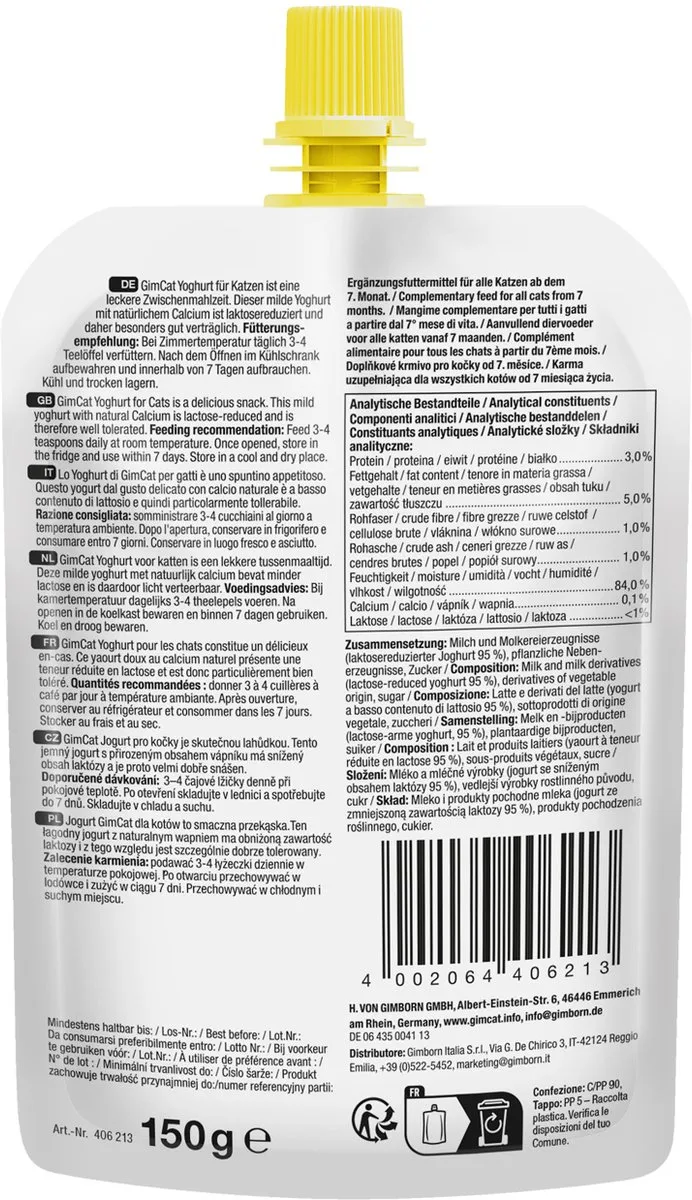 GimCat Yoghurt 8 Stuks