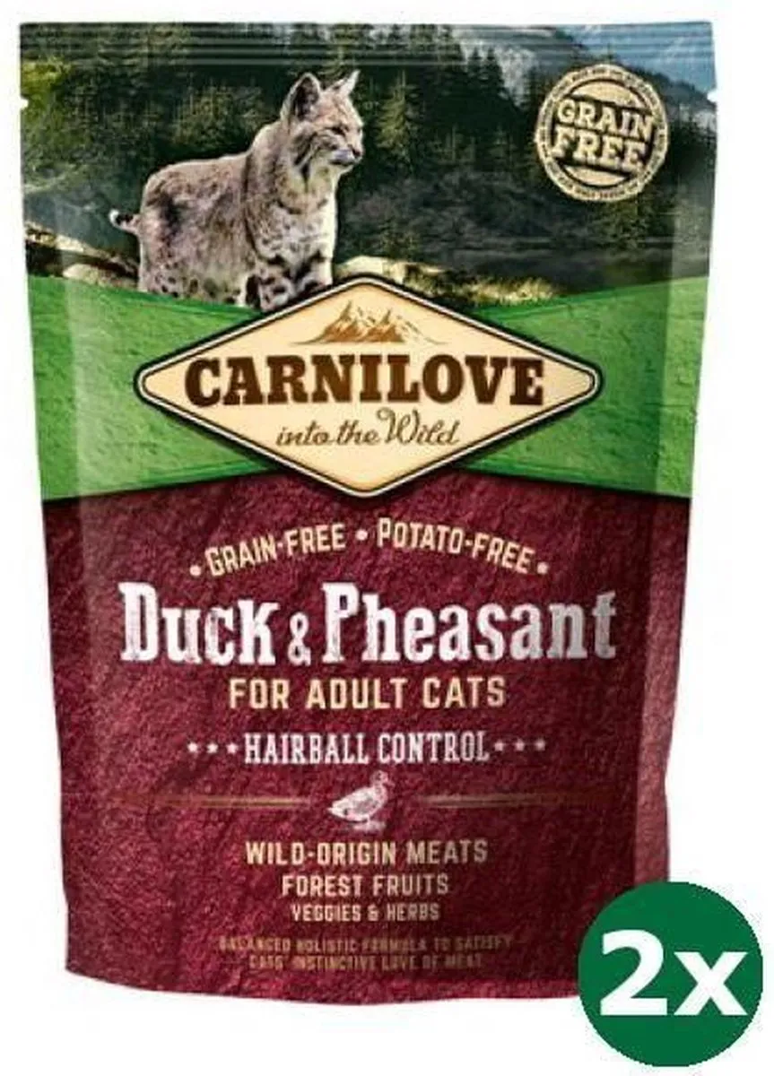 Carnilove Duck/Pheasant Kattenvoer 2x400g