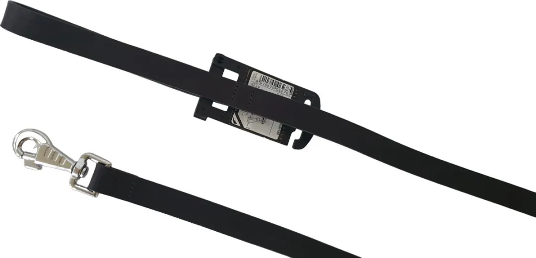 Ferplast Natural Hondenriem Leder - 15mm x 180cm Zwart