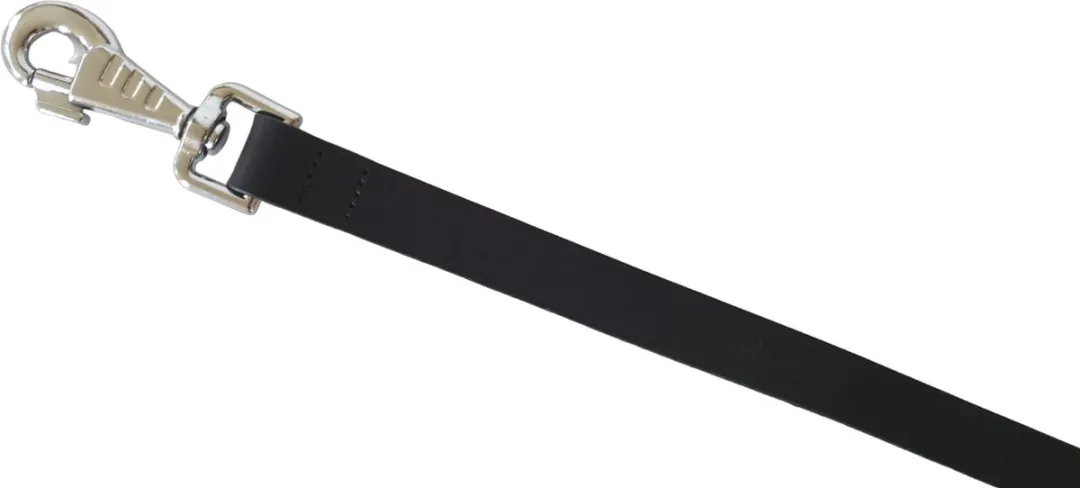 Ferplast Natural Hondenriem Leder - 15mm x 180cm Zwart