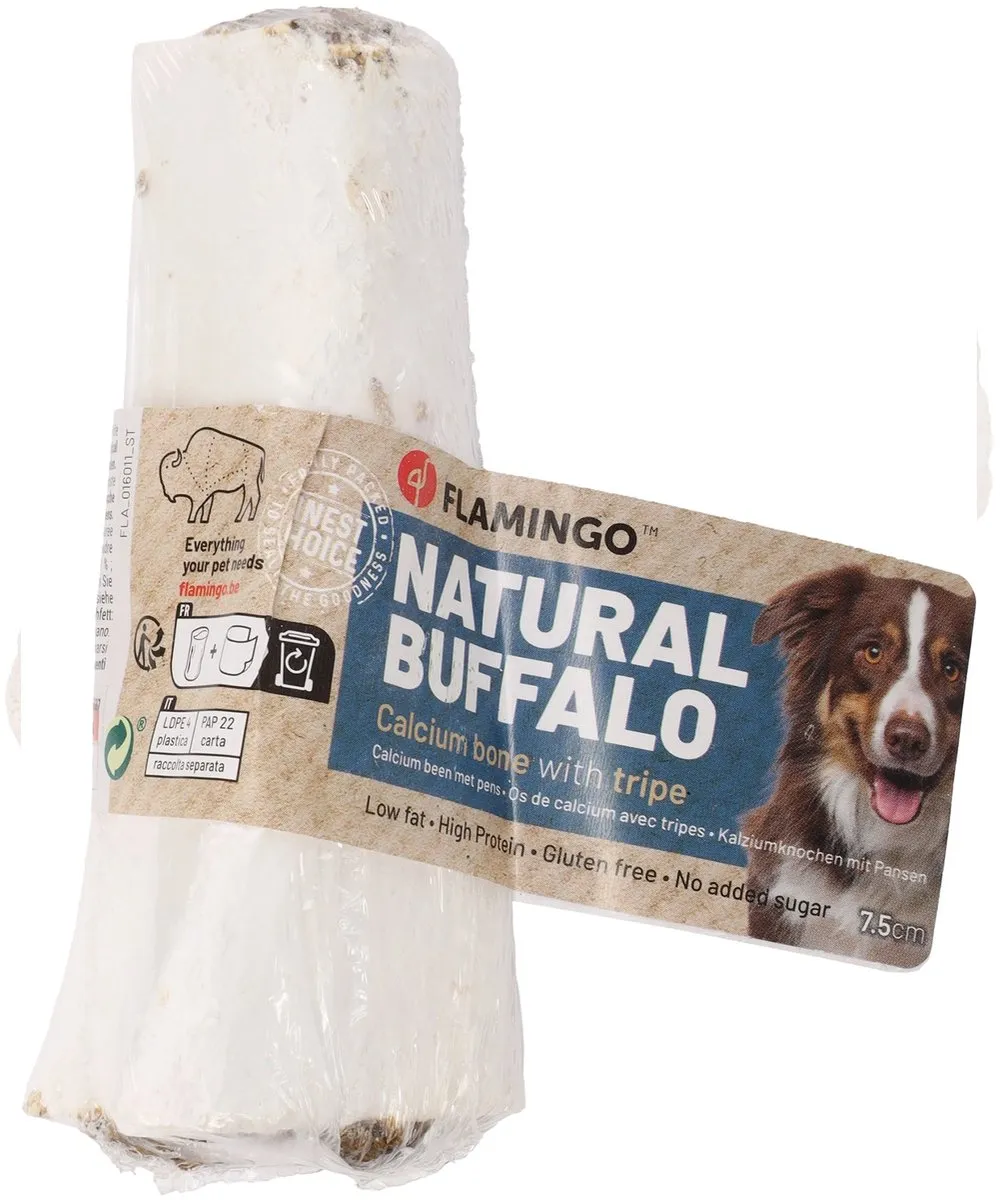 Flamingo Snack Nature Buffelcalciumbeen met pens 230g