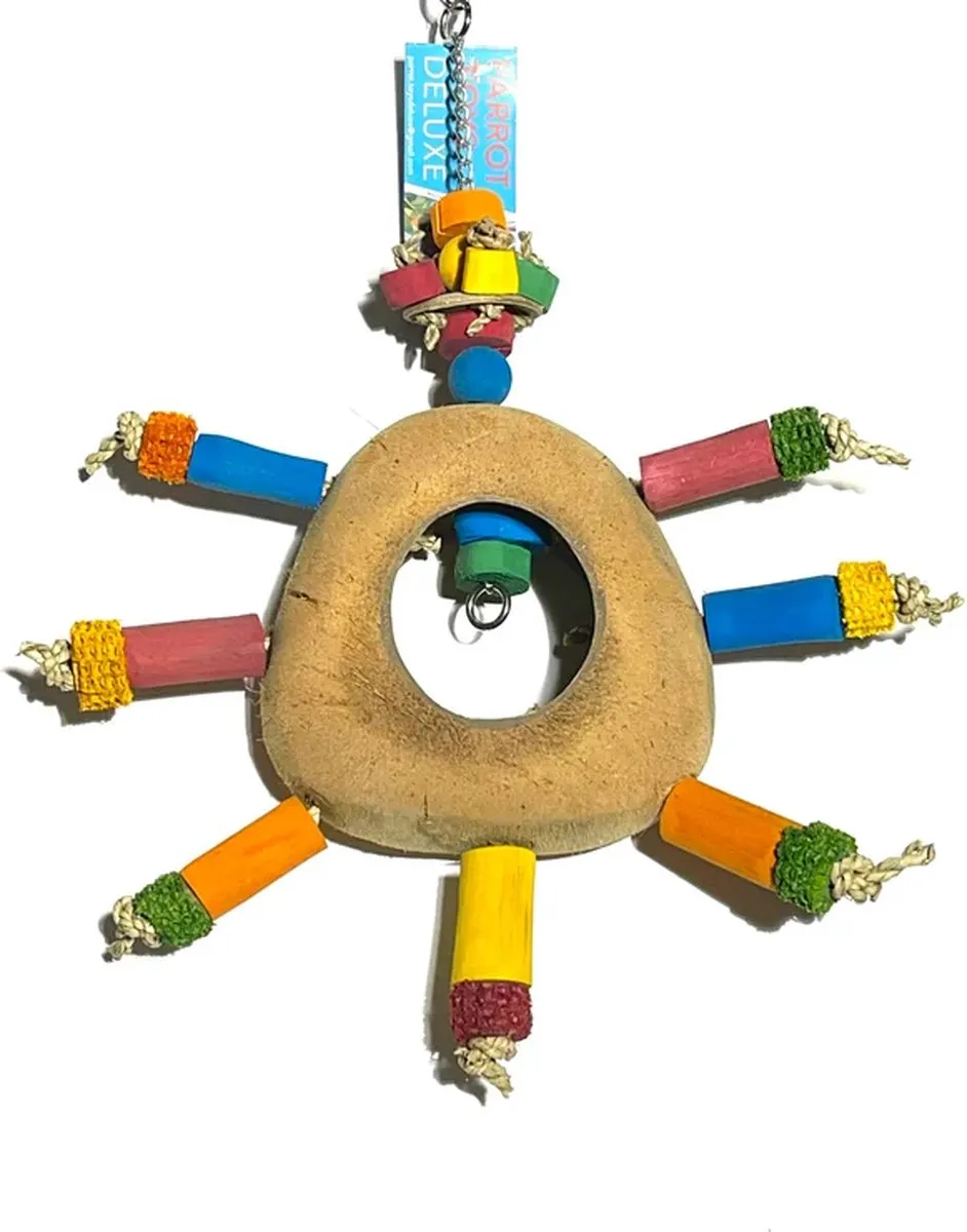 Parrots Toys Deluxe Coco Ship Wheel Multikleuren