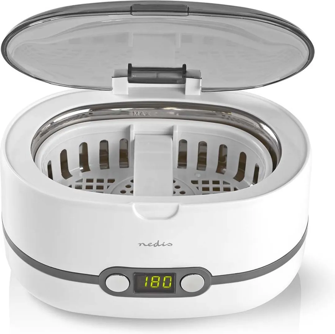 Nedis JECL110WT Ultrasone Juwelenreiniger 600ml - Wit