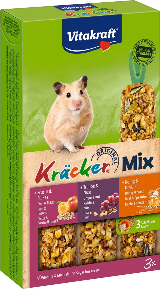 Vitakraft Hamster Kracker 3in1 - 168g