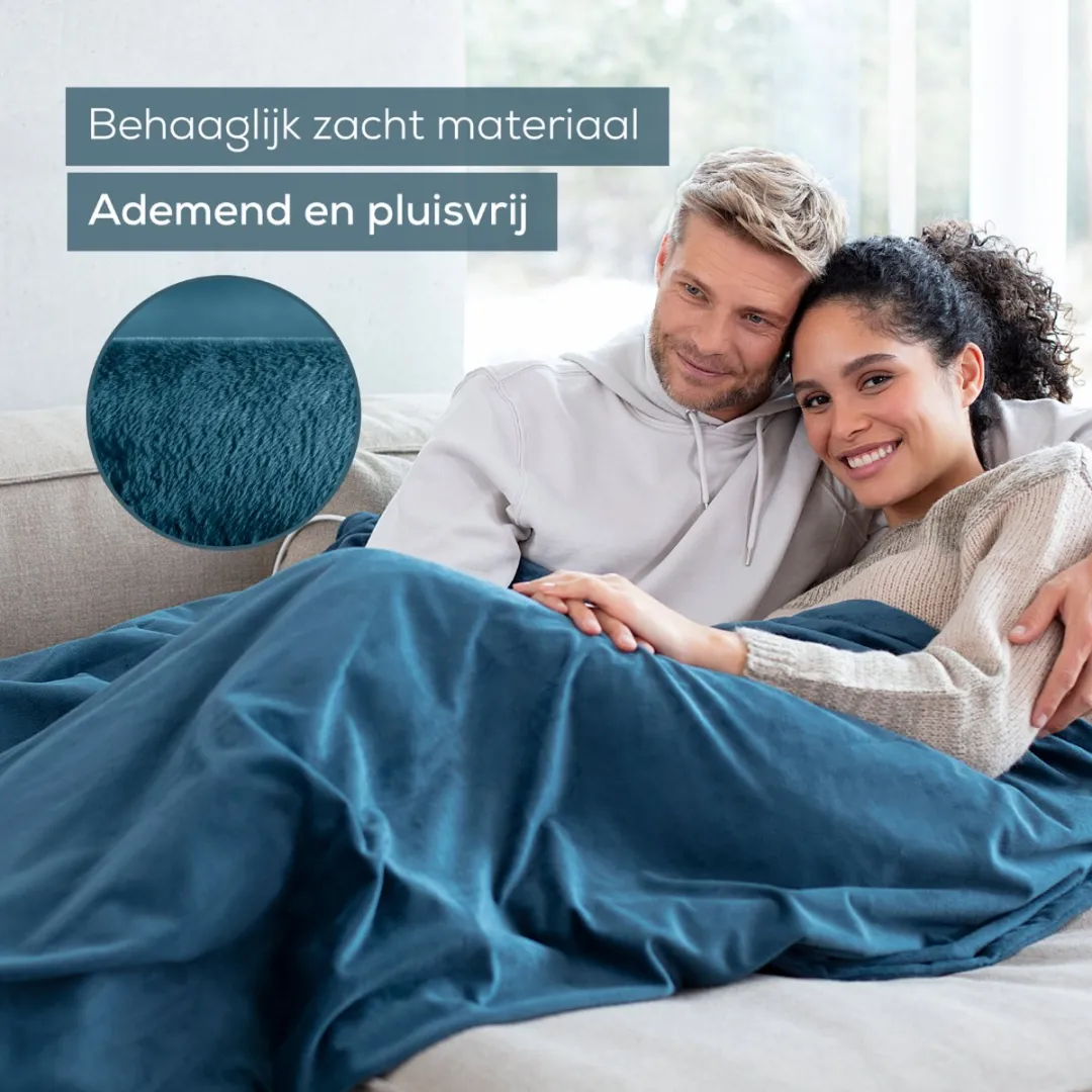 Beurer HD 75 Cosy Ocean Warmtedeken 110W - 180x130cm - Blauw - afbeelding 6 van 6