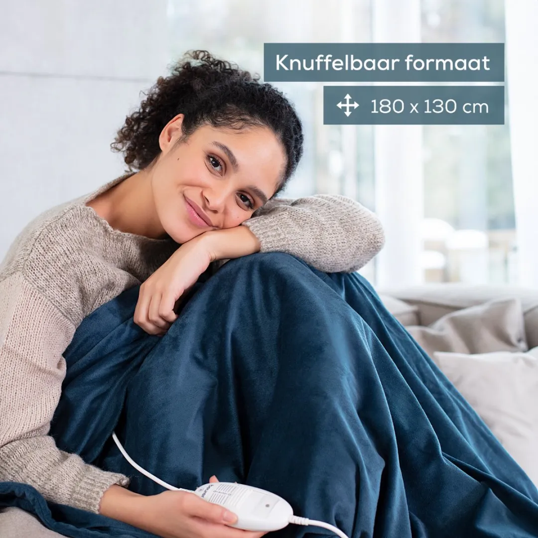 Beurer HD 75 Cosy Ocean Warmtedeken 110W - 180x130cm - Blauw
