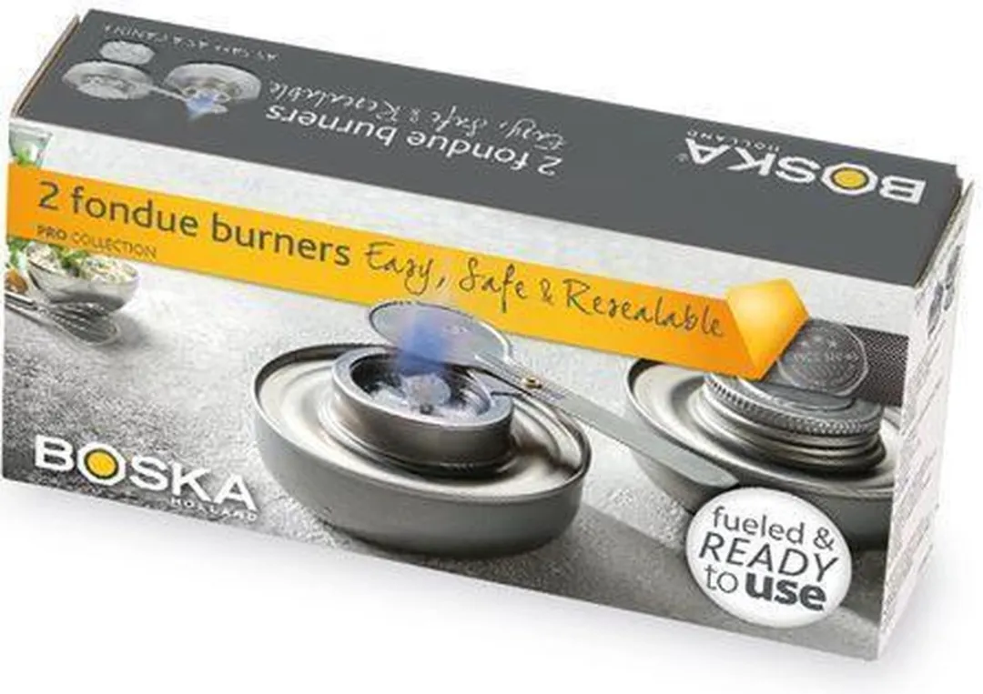 Boska Fondue Brander Veilig 8713638030760 - Zilver
